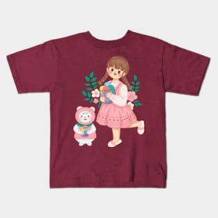 I love strawberry mango ice cream Kids T-Shirt